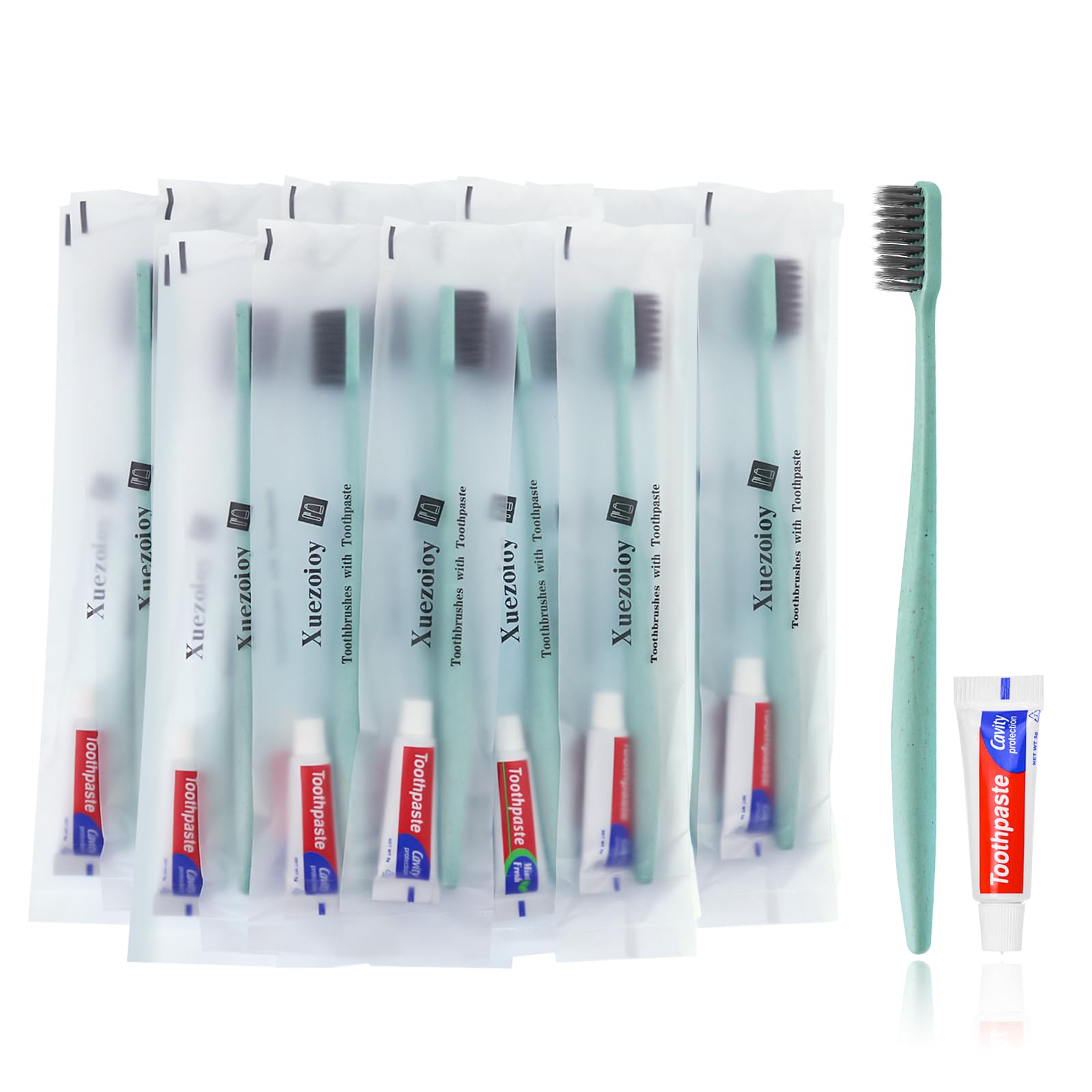 Amazon.com : Xuezoioy Disposable Toothbrushes with Toothpaste,30